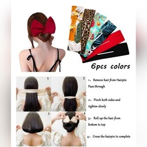 💕 6pcs French twists for hair bun NIP
